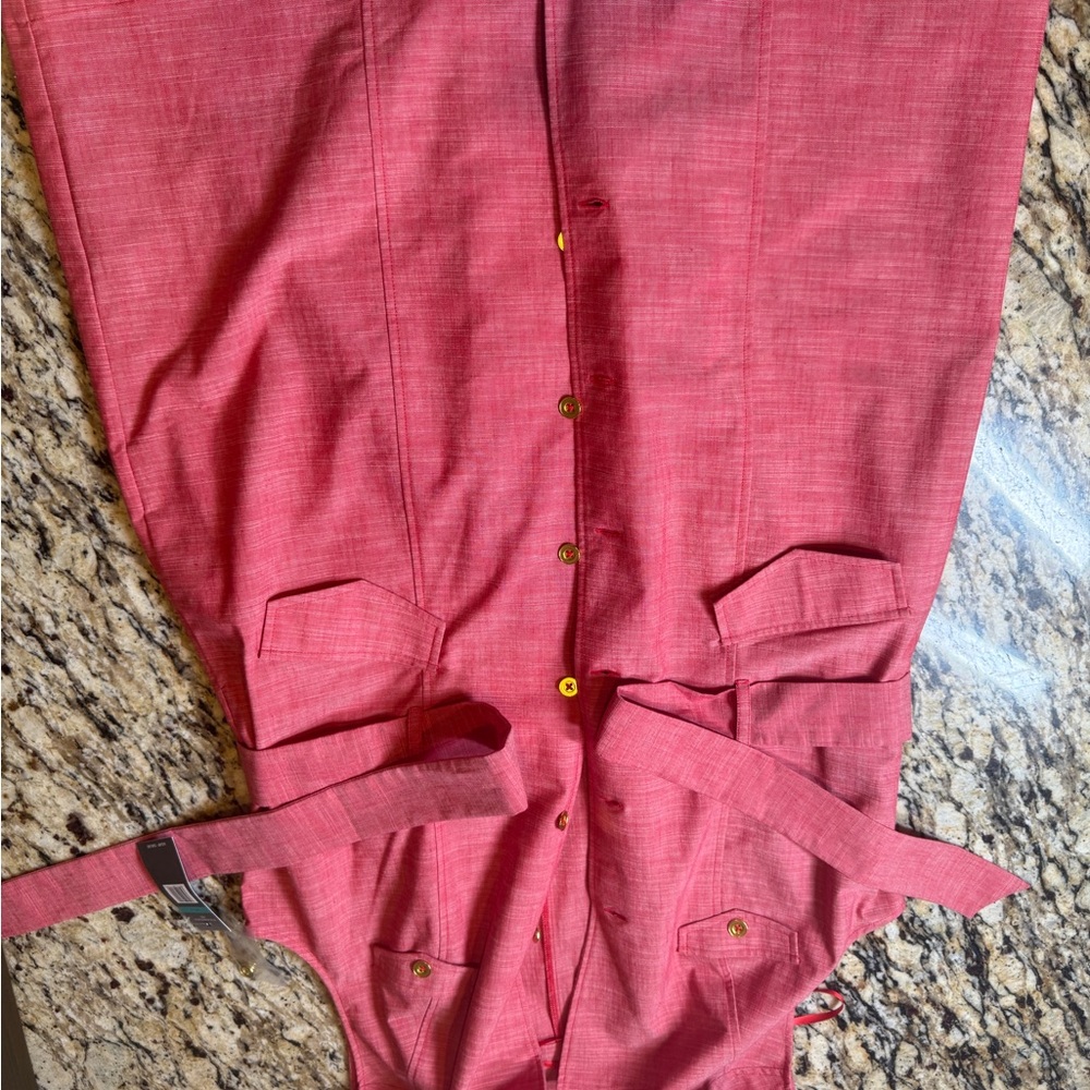 Sharagano Coral Sleeveless Dress - Picture 7 of 7